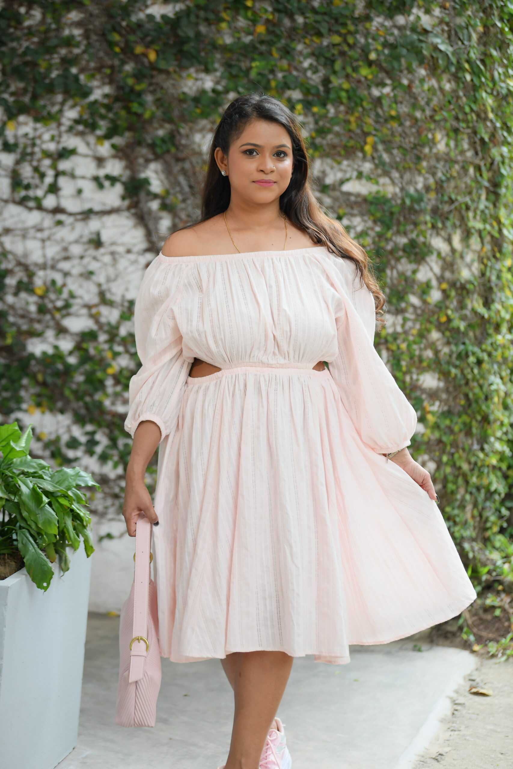 Hip Open Short Dress - Image 18