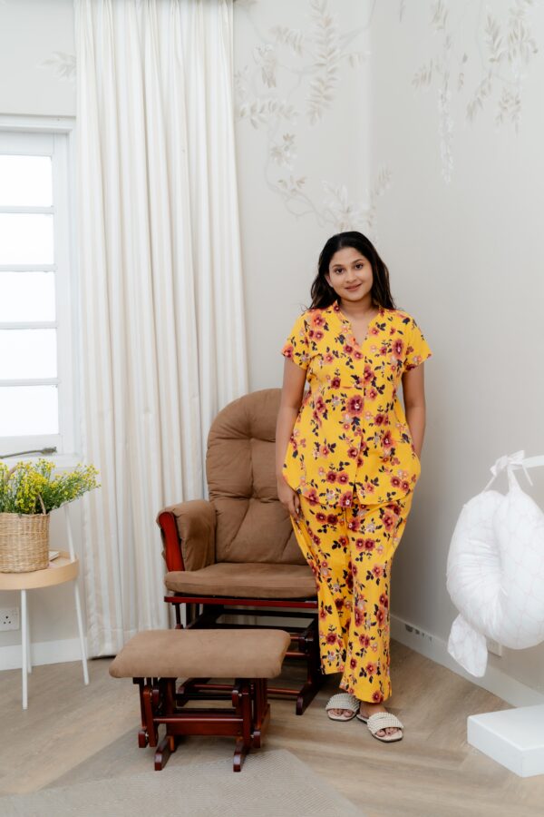 Short Sleeve Blouse with Long Pants ( Printed ) - Image 17