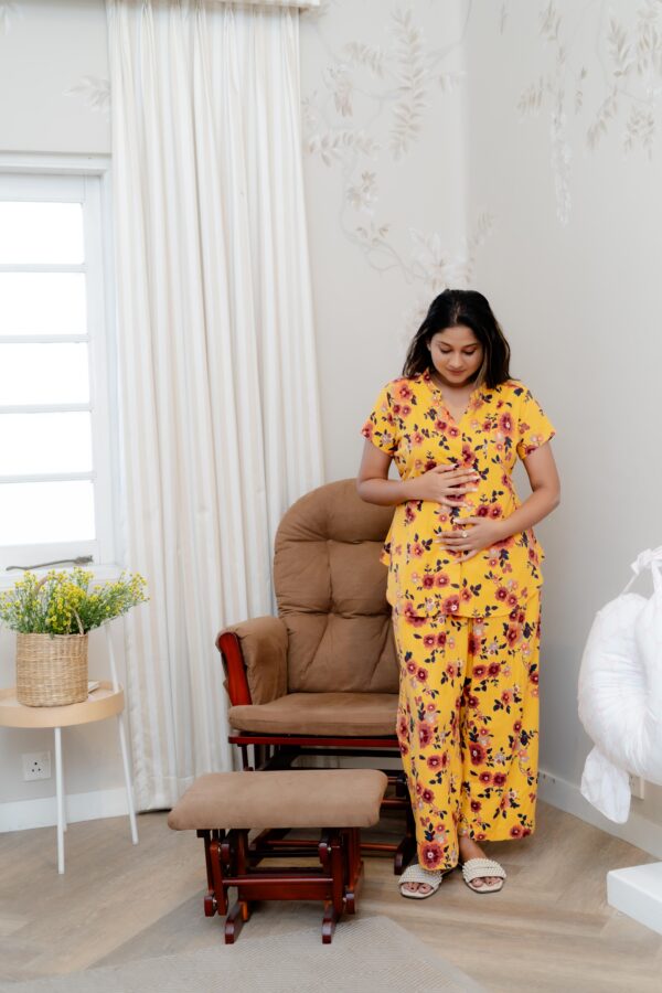 Short Sleeve Blouse with Long Pants ( Printed ) - Image 15