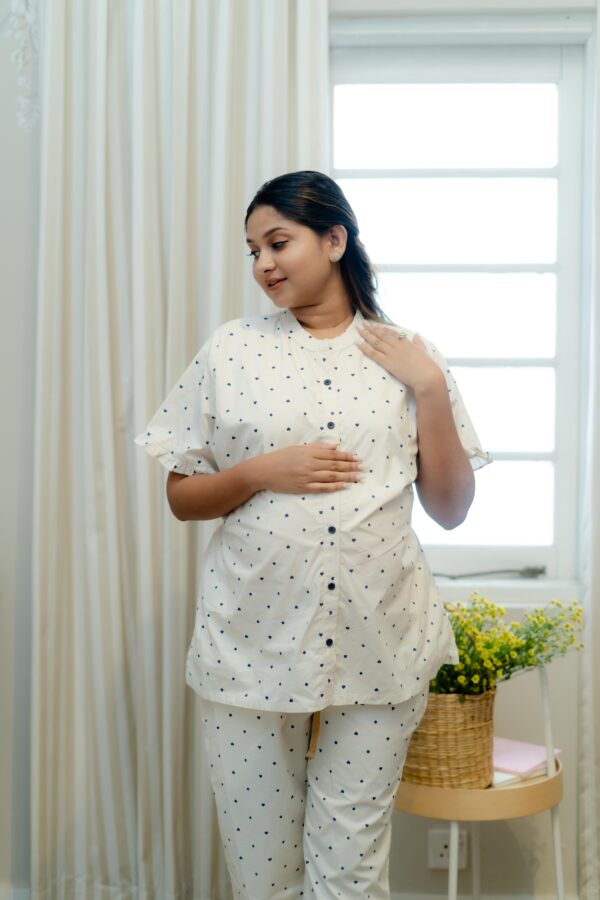 Short Sleeve Blouse with Long Pants ( Printed ) - Image 13