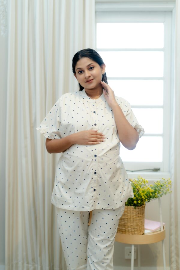 Short Sleeve Blouse with Long Pants ( Printed ) - Image 12