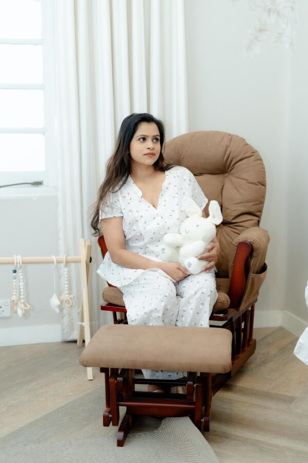 Short Sleeve Blouse with Long Pants ( Printed ) - Image 11