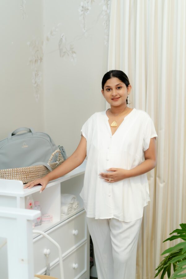 Short Sleeve Blouse With Long Pant ( Plain )