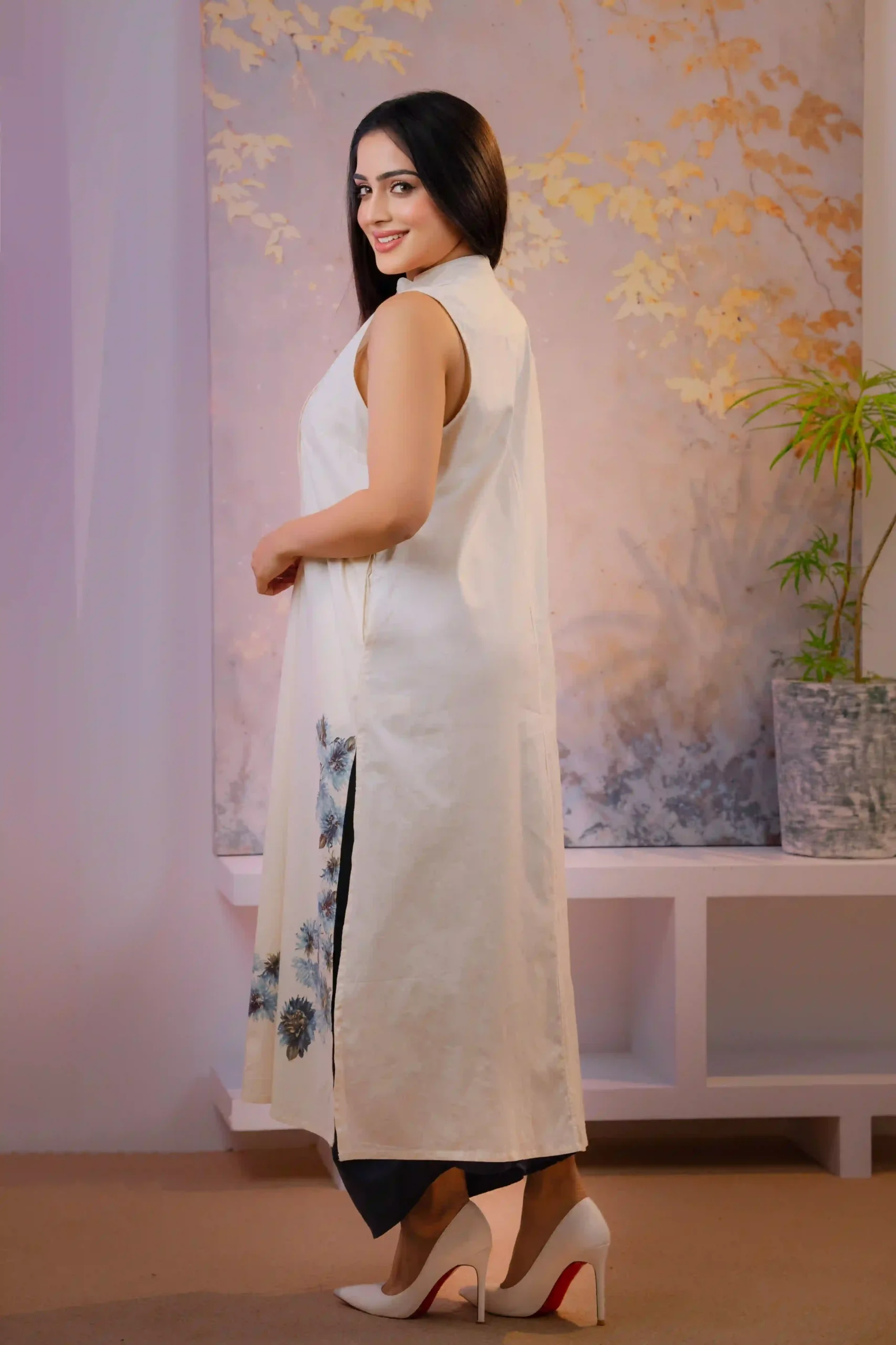 Printed Color Awranga Kurtha Kit - Image 3