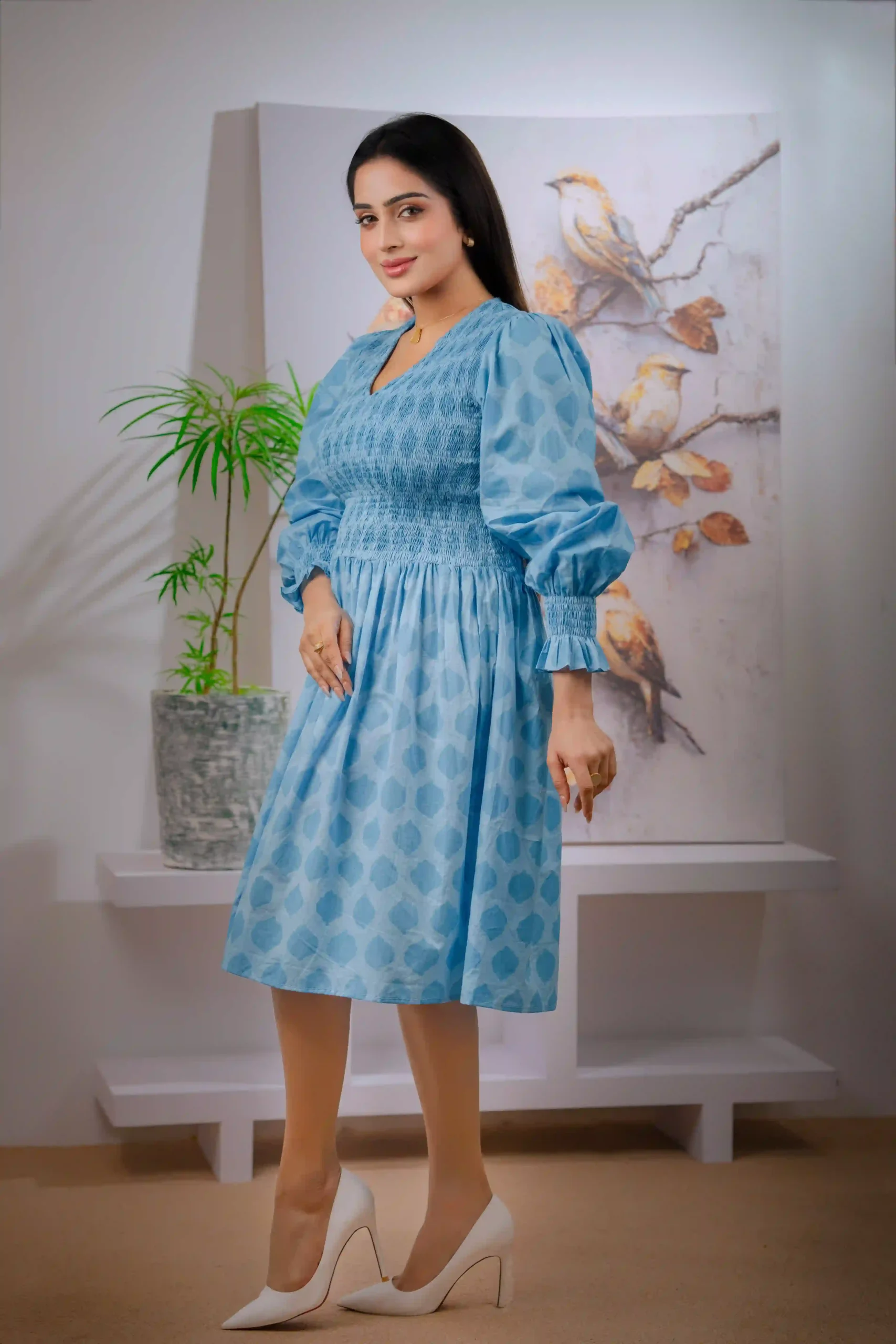 Smoking Dress Blue Lady - Image 2