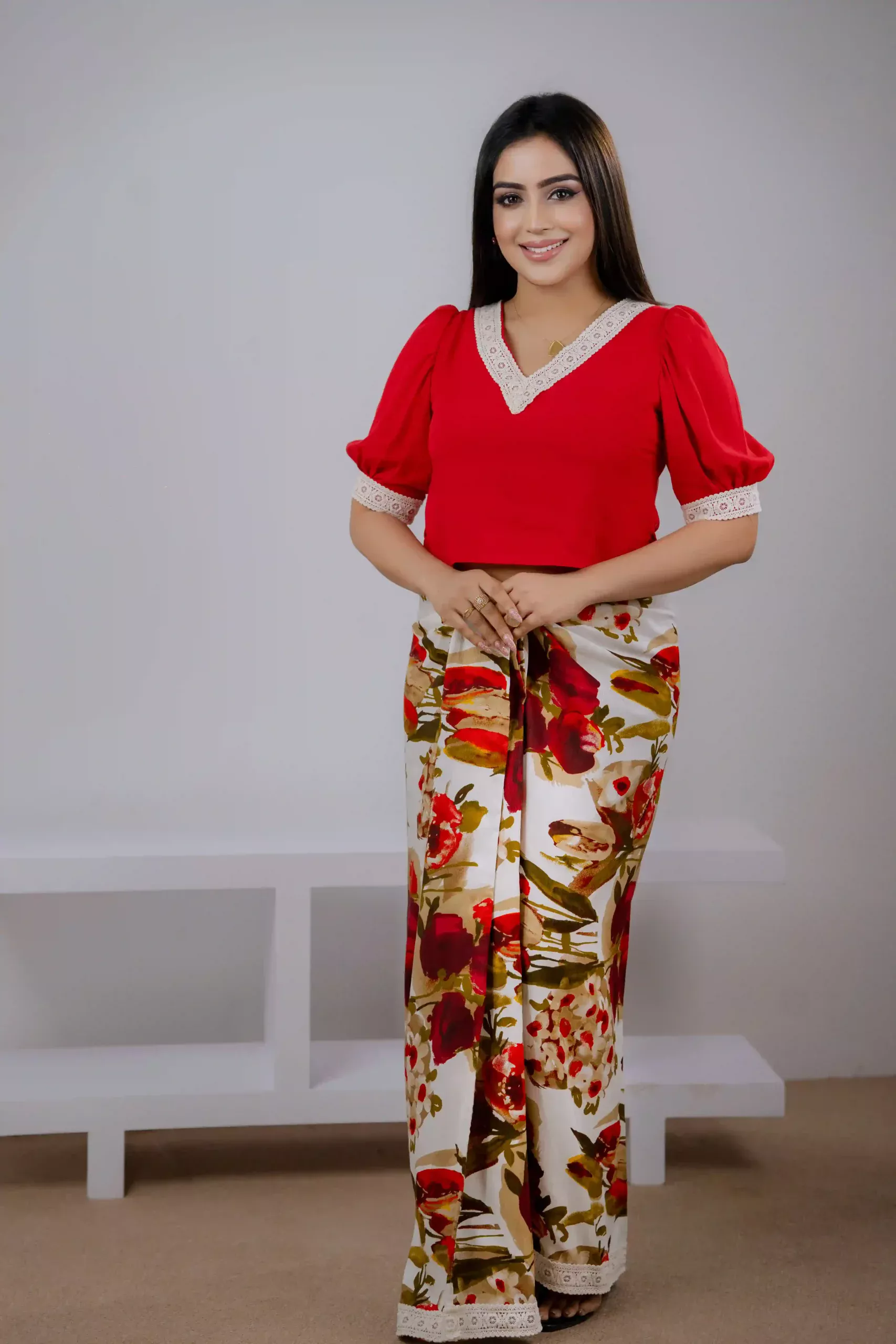 Red Long Sleeve Top - Image 4